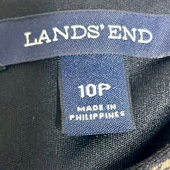 Lands' End Floral Print Sleeveless Ponte Sheath - 10P - Picture 10 of 10